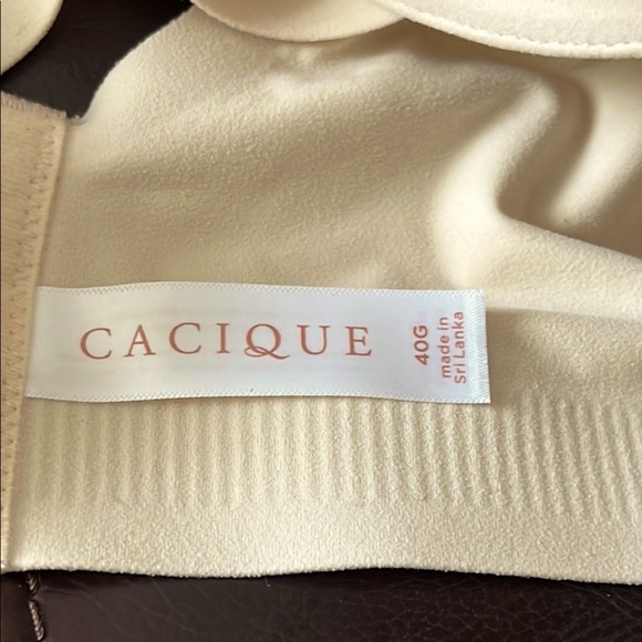CACIQUE Women's Cream Bra  40 G - Picture 8 of 8